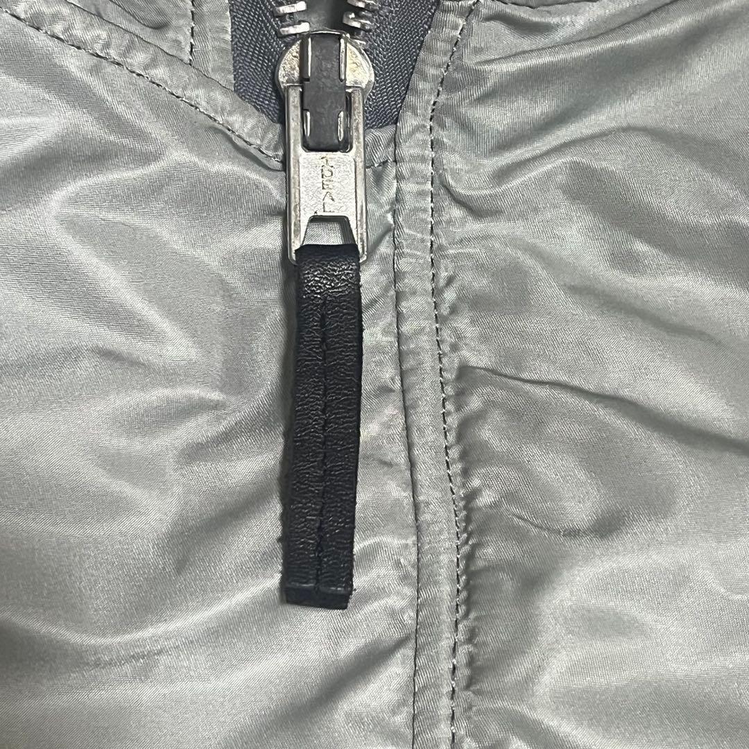 ALPHA 80's USA製 IDEAL ジップ　N-3Bジャケットシルバー