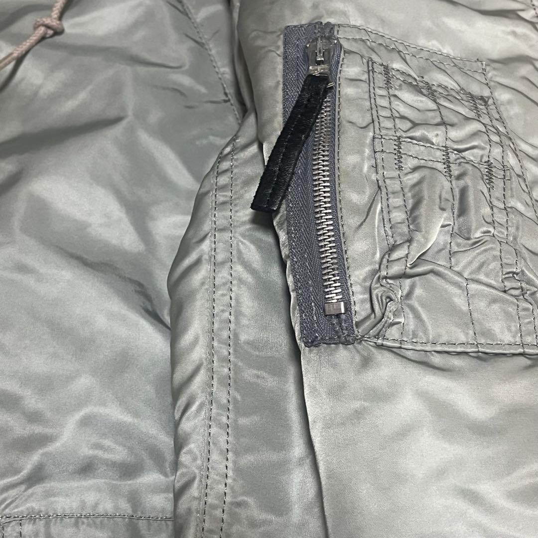 ALPHA 80's USA製 IDEAL ジップ　N-3Bジャケットシルバー