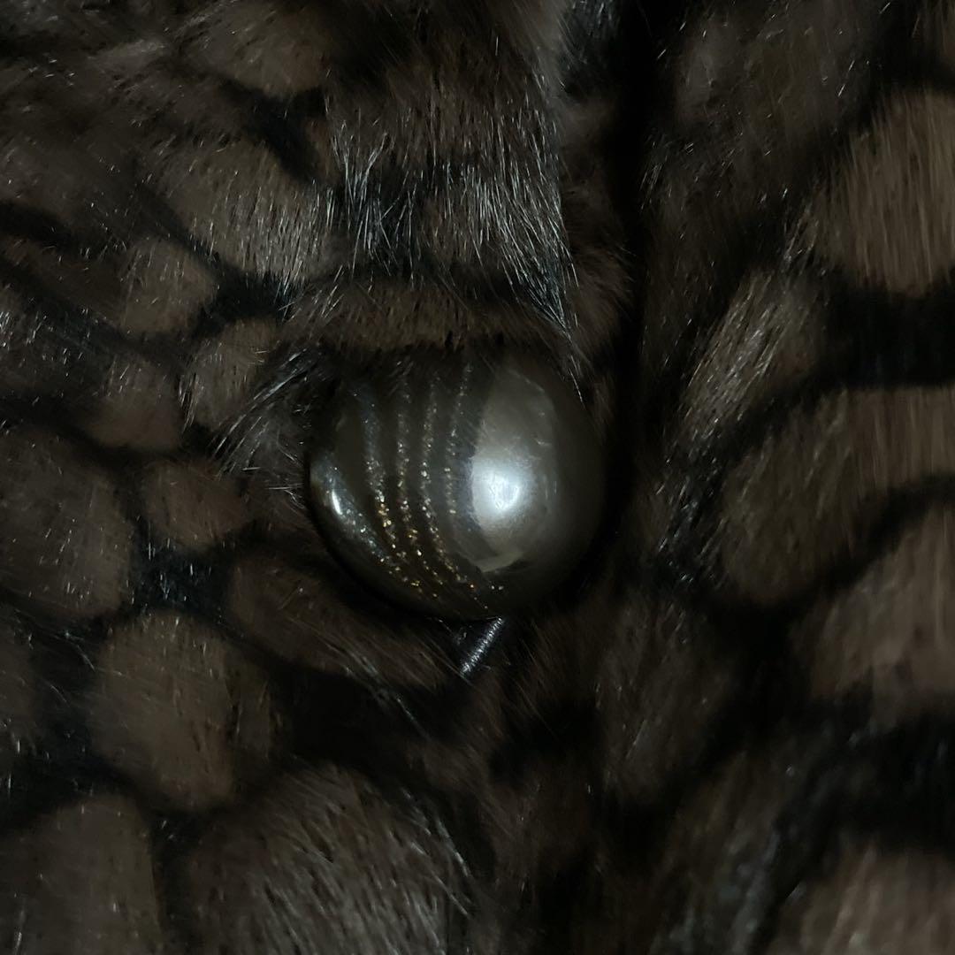 着丈約100cm ロシアリス リバーシブル ファーコート ロング なめし柔らか