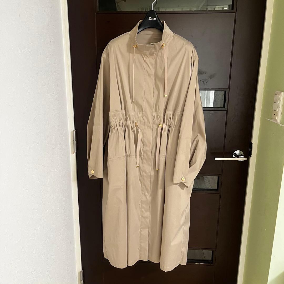 新品☆ANAYI× ETIQUE タフタギャザーロングブルゾン/セオリー、23区