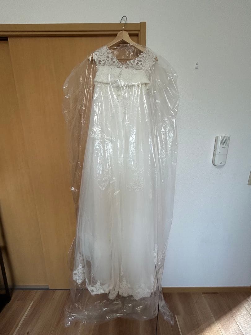 【美品】dress production 刺繍レース Aライン（W170）