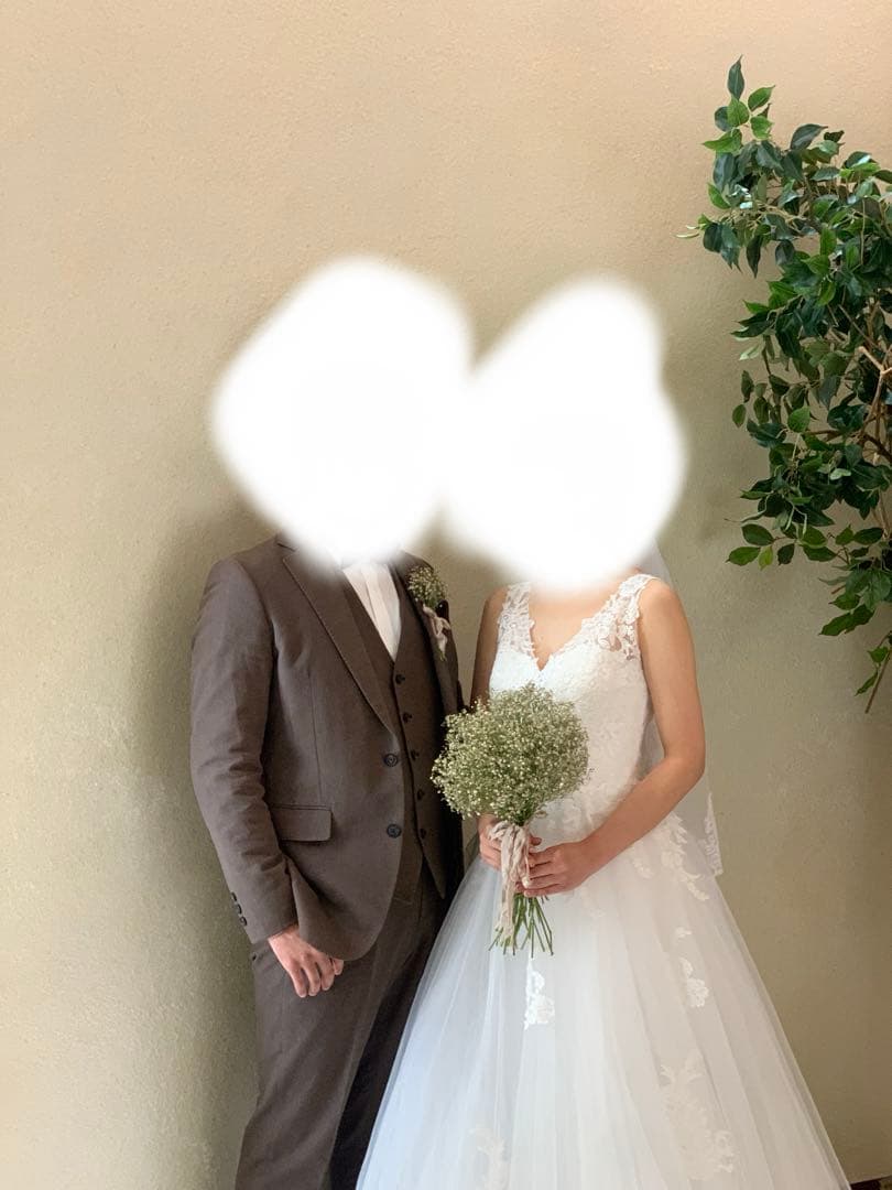 【美品】dress production 刺繍レース Aライン（W170）