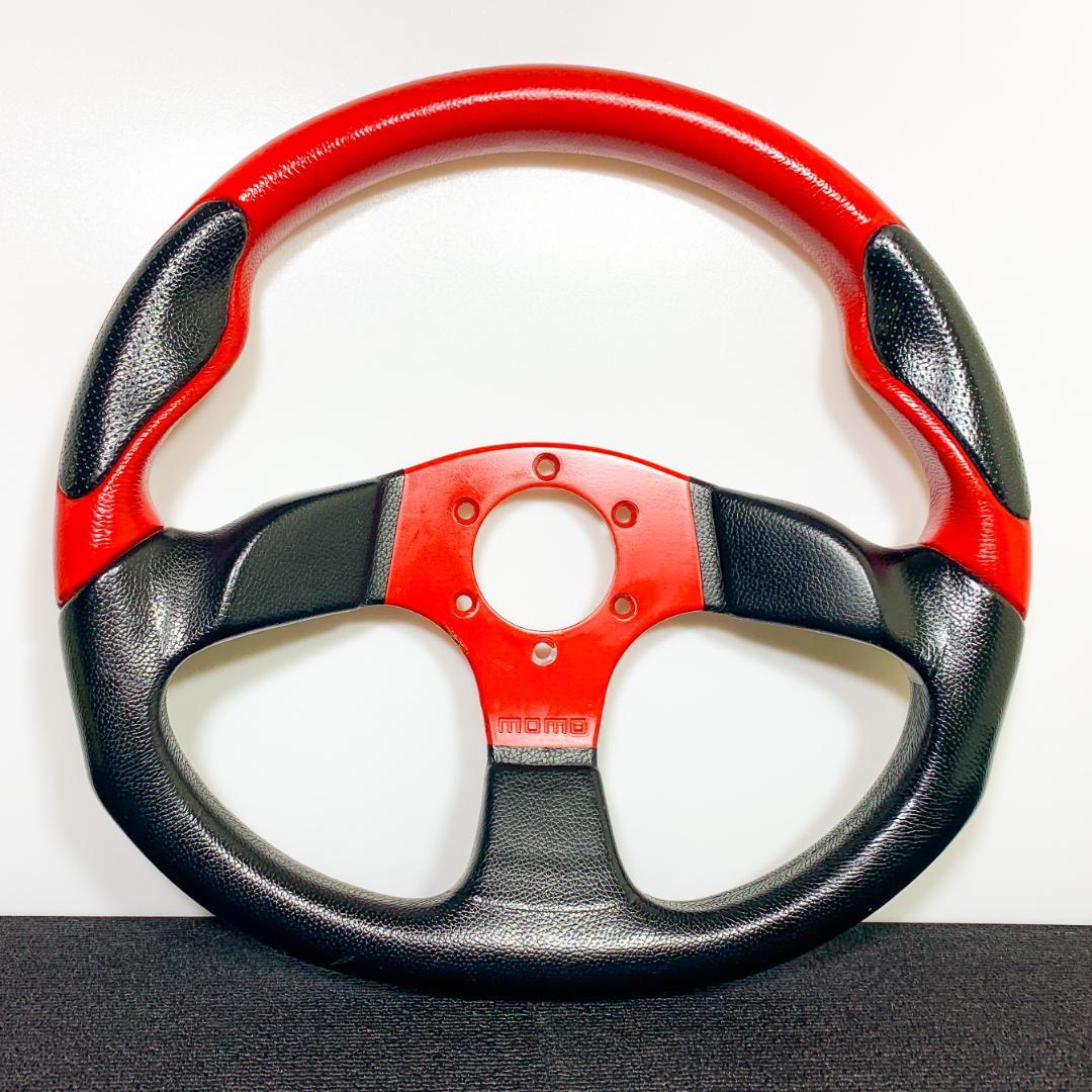 モモ コマンド2 レッドスポーク Dシェイプ 35cm 廃盤 希少 ネジ付