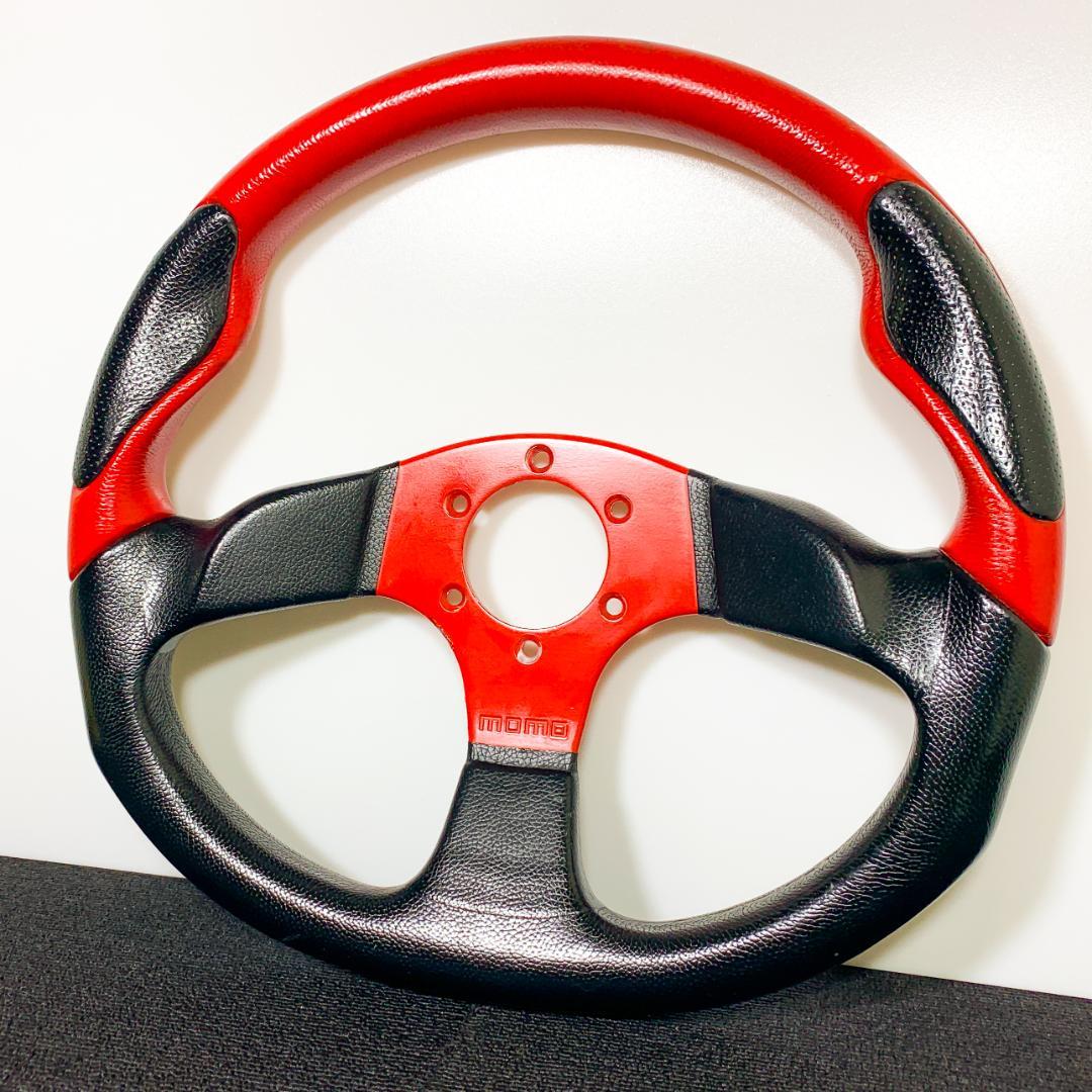 モモ コマンド2 レッドスポーク Dシェイプ 35cm 廃盤 希少 ネジ付