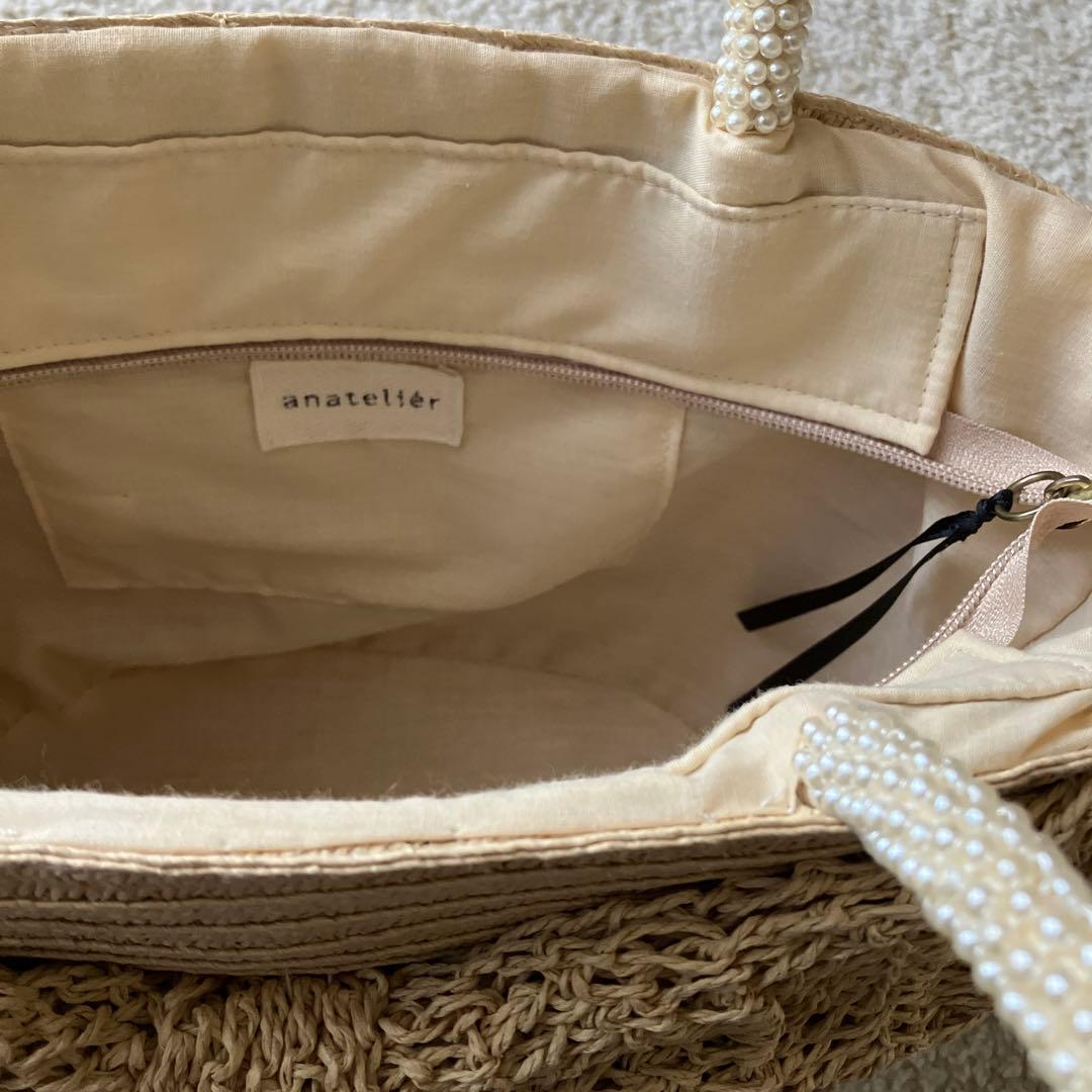 【レア❤︎美品】anatelier リボン付きカゴバッグ