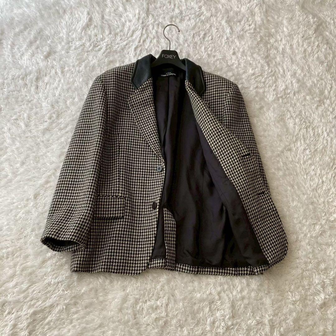 トリココムデギャルソン　千鳥格子柄 テーラード ジャケット ヴィンテージ
