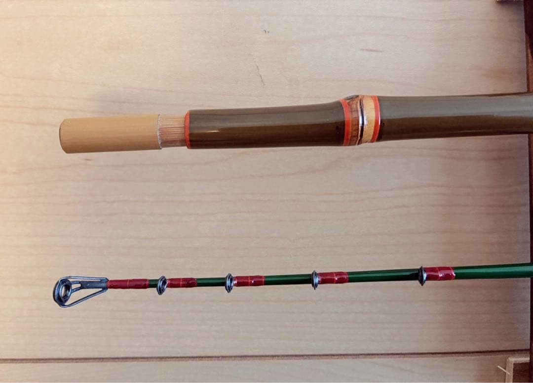 東甚作、カワハギ和竿、六尺五寸三分（198cm）、鯨穂