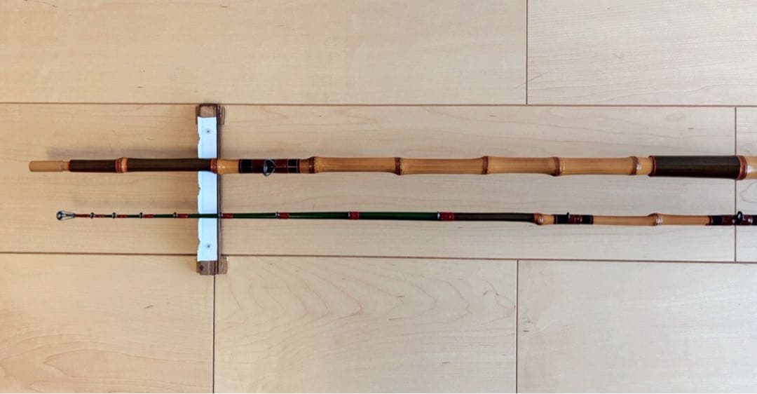 東甚作、カワハギ和竿、六尺五寸三分（198cm）、鯨穂