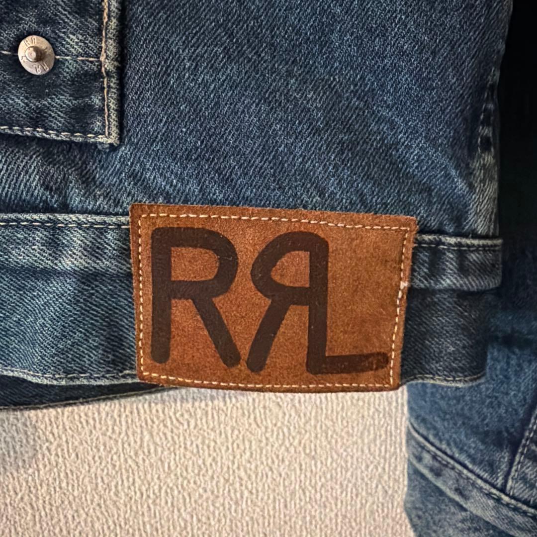 90s RRL 三つ星　デニムジャケット　ヴィンテージ　ラルフローレン