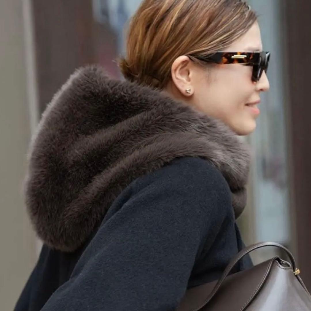 【新品タグ付き】CELERI セルリ FUR BALACLAVA ブラウン