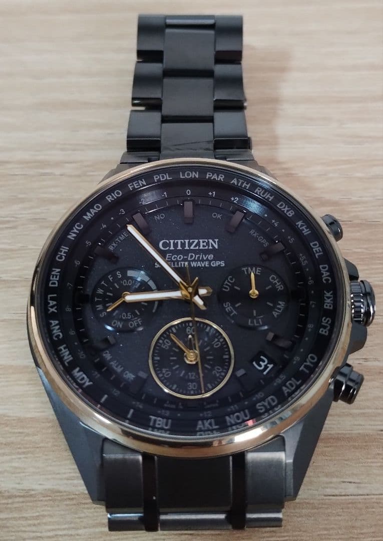 CITIZEN　アテッサ　エコドライブGPS電波　100周年記念限定　電池交換済