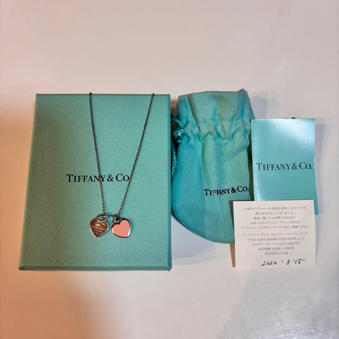 Tiffany & Co. リターントゥティファニー　ダブルハートタグペンダント