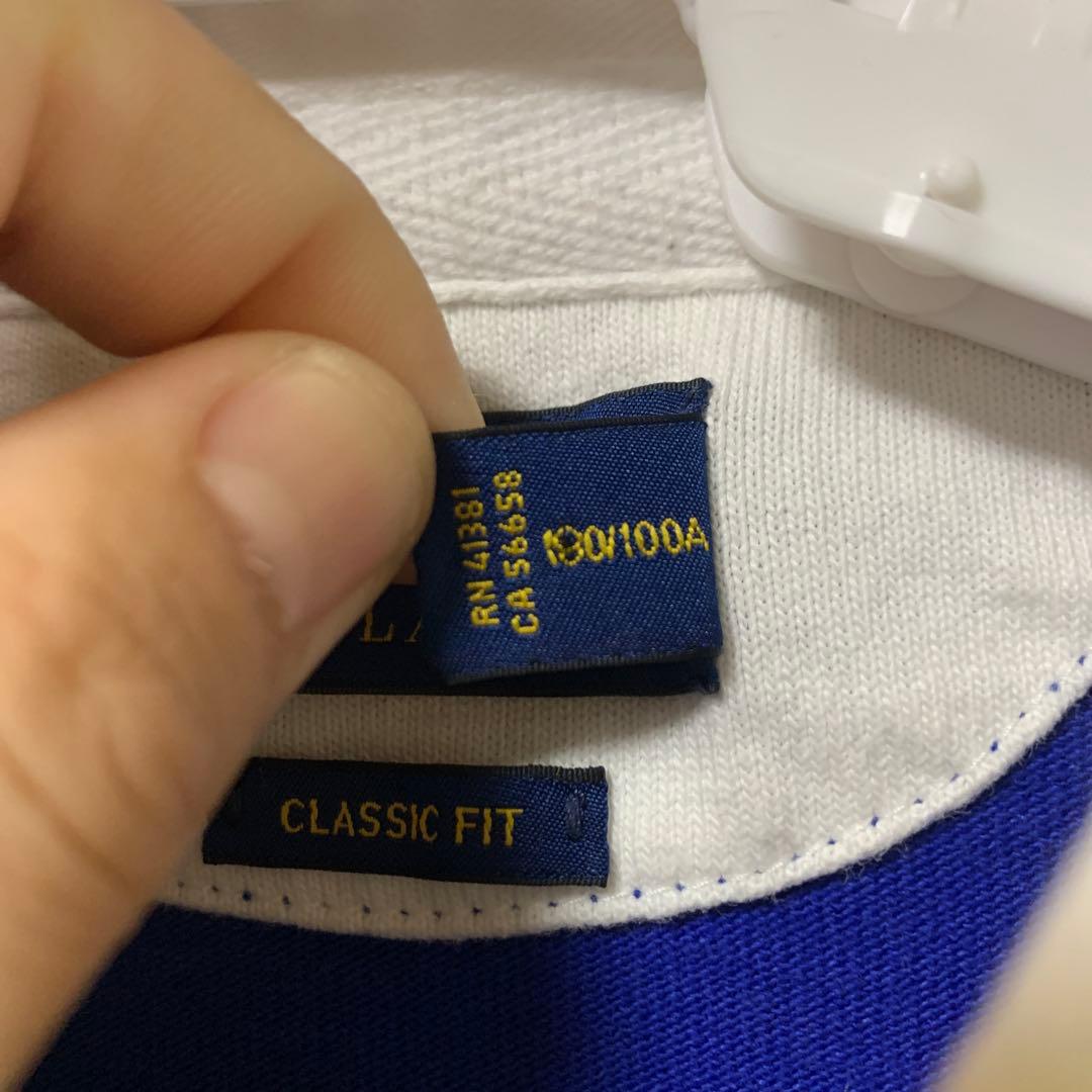 POLO RALPH LAUREN ポロラルフローレン L クロスフラッグ 刺繍