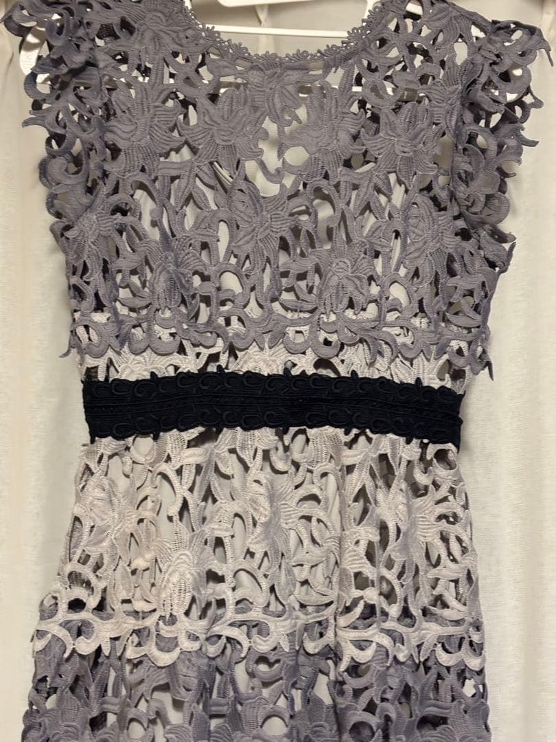 スナイデル SNIDEL カラーブロッキングレースワンピース