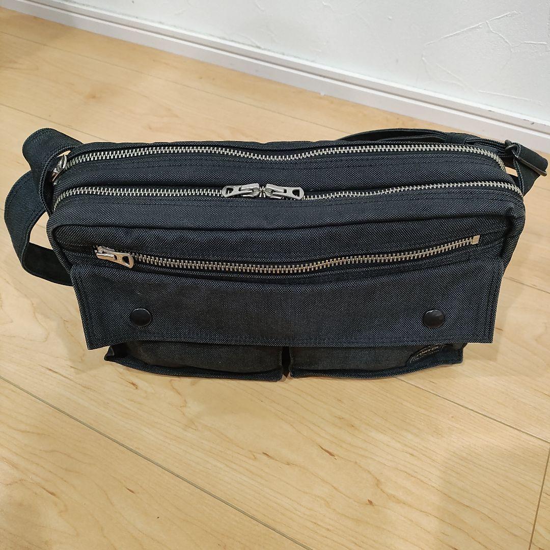 ポーター　ブラックキャンバス　ショルダーバッグ
