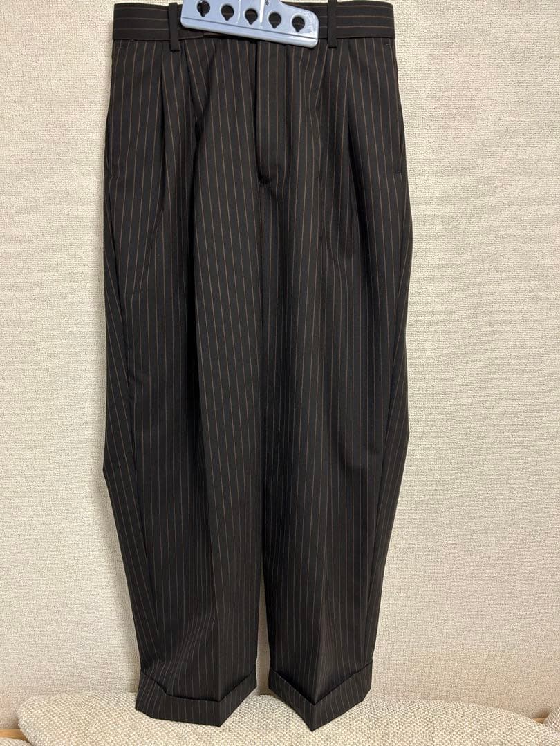 スーツ MARKAWARE /PLEATED CLASSIC WIDE TROUSERS