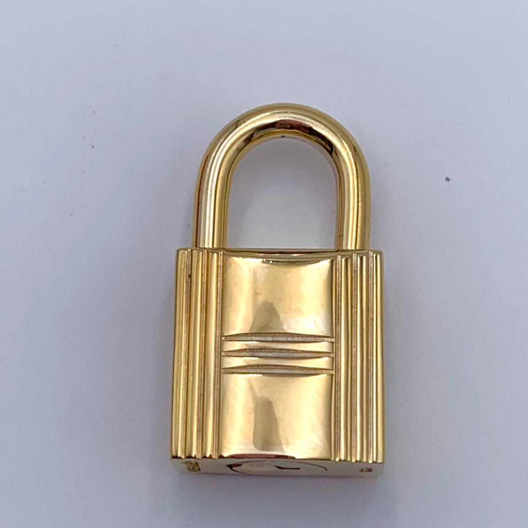HERMES エルメス カデナ 120番 ゴールド24Kメッキ 鍵付き 南京錠