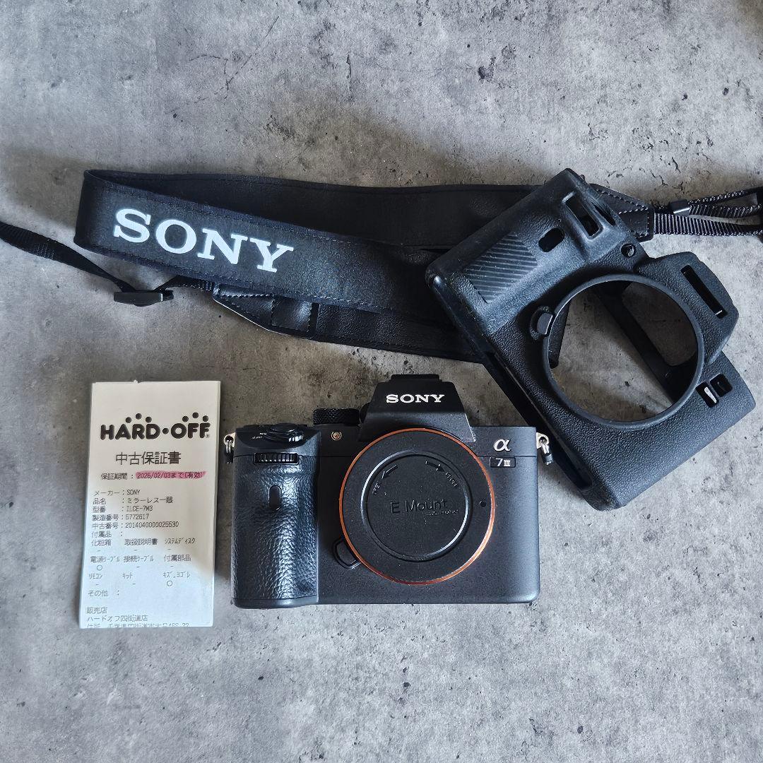 sony α7iii 付属品多数 高硬度ガラスフィルム貼替済み