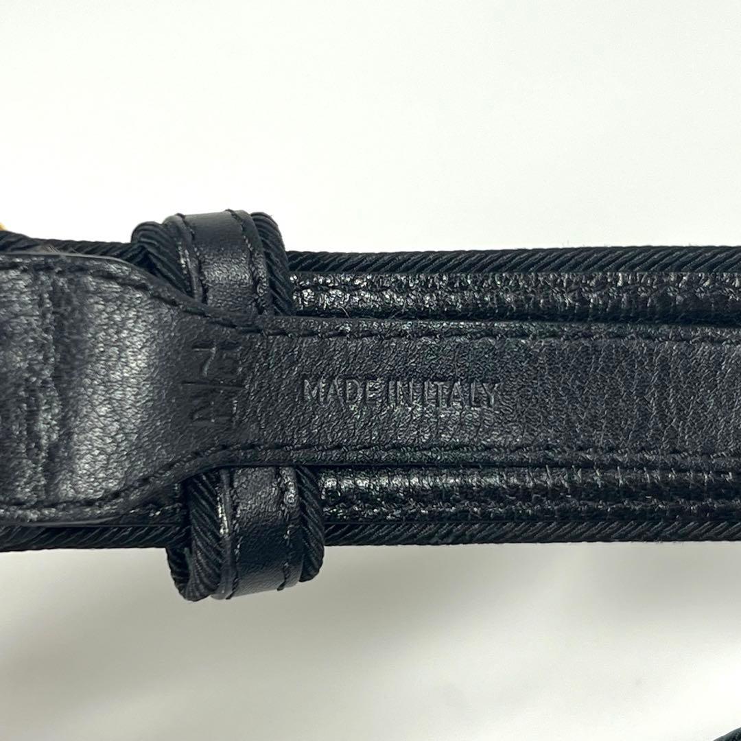 美品 Cartier カルティエ パンテール ベルト ブラック×ゴールド