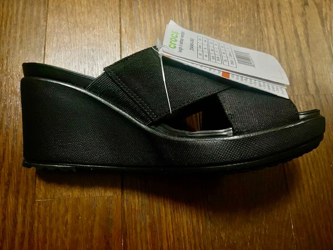 新品crocs leigh II xstrap wedge 24cm クロックス