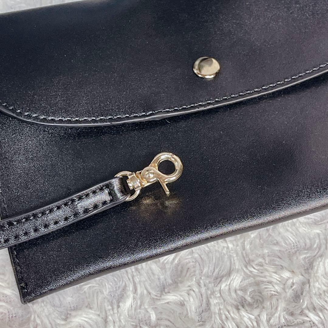 【極美品】ステラマッカートニー 2way バッグ A4可 パンチング ブラック