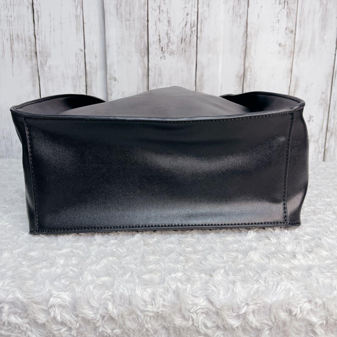 【極美品】ステラマッカートニー 2way バッグ A4可 パンチング ブラック