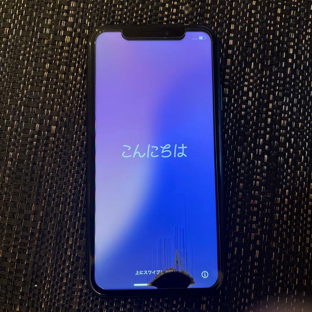 iPhoneXR ブラック ジャンク品 バッテリー付スマホケースセット