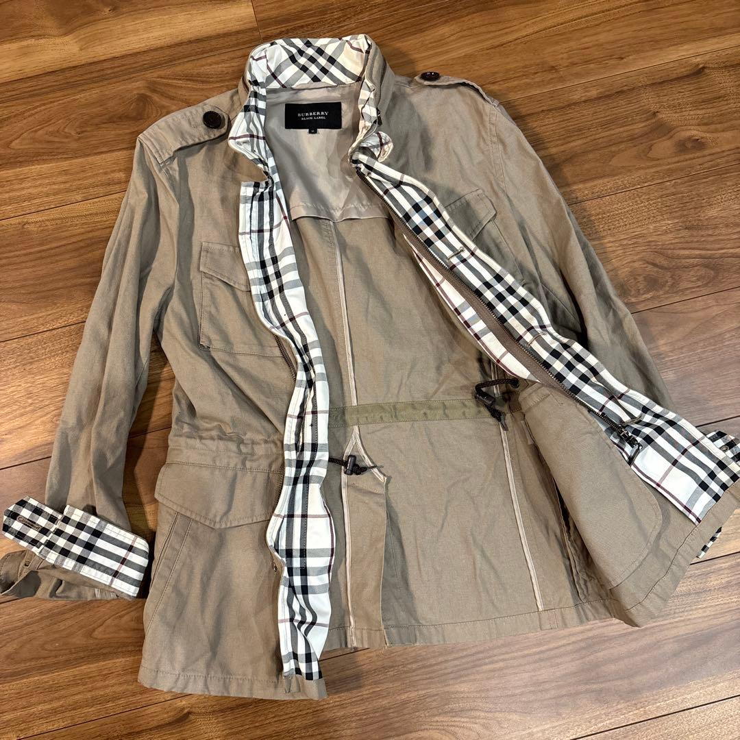 【美品】Burberry ブラックレーベル ミドル丈 ジャケット ノヴァチェック