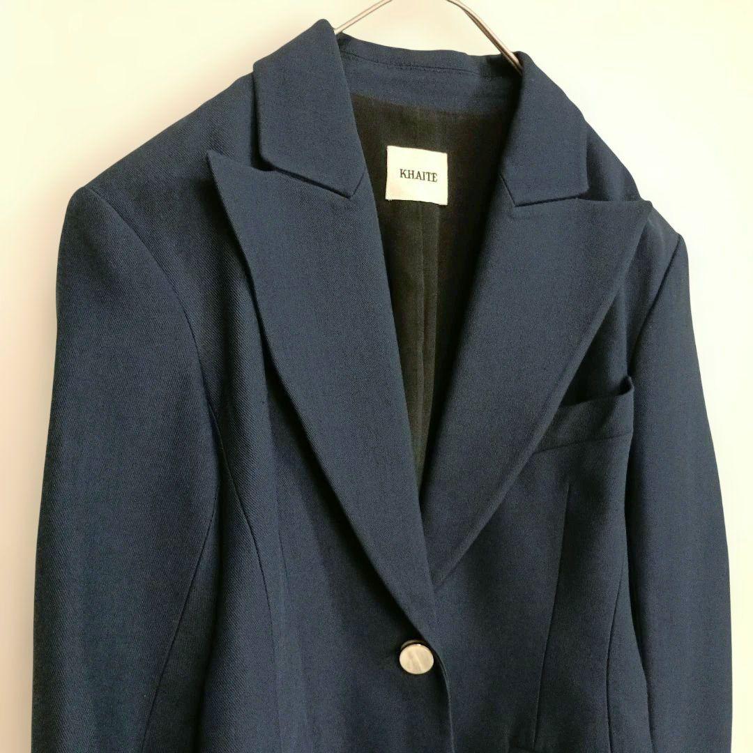 KHAITE カイト テーラードジャケット ネイビー サイズ0