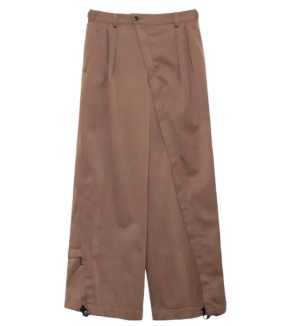 Tamme タム　∠13° WIDE SLACKS ブラウン