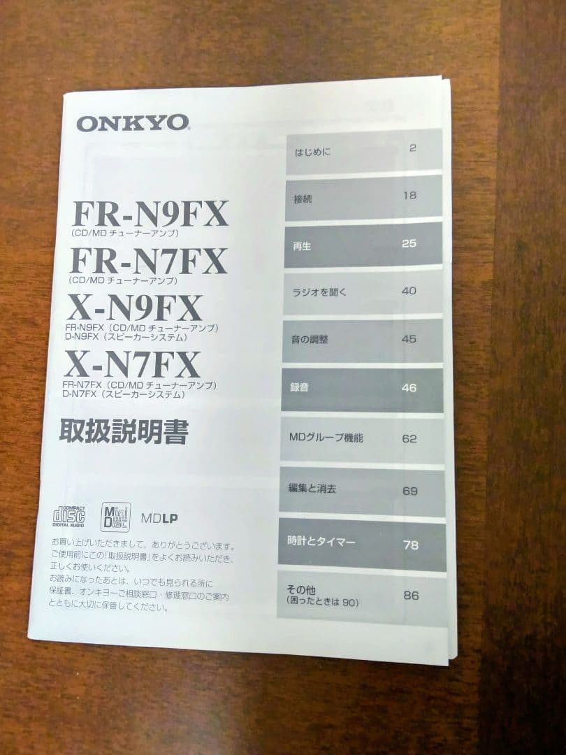 【未使用 未開封】ONKYO X-N7FX(D) CD/MDチューナーアンプ