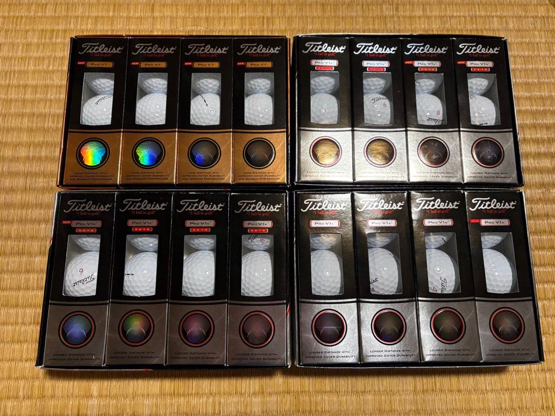 【新品未使用】Titleist Pro V1 V1xゴルフボール 4ダース