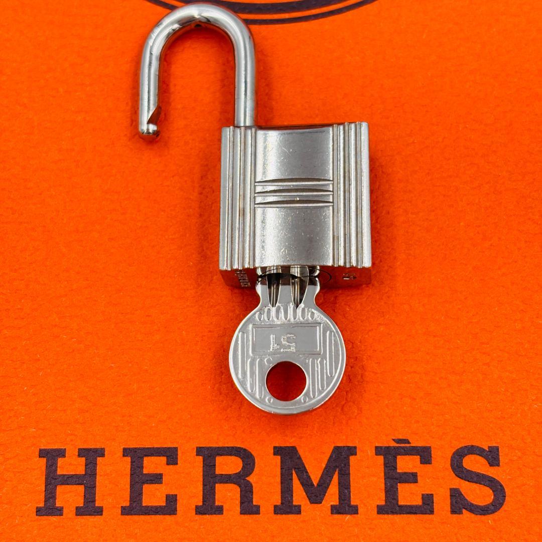 エルメス HERMES カデナ/南京錠 鍵セット No.51 シルバー 美品
