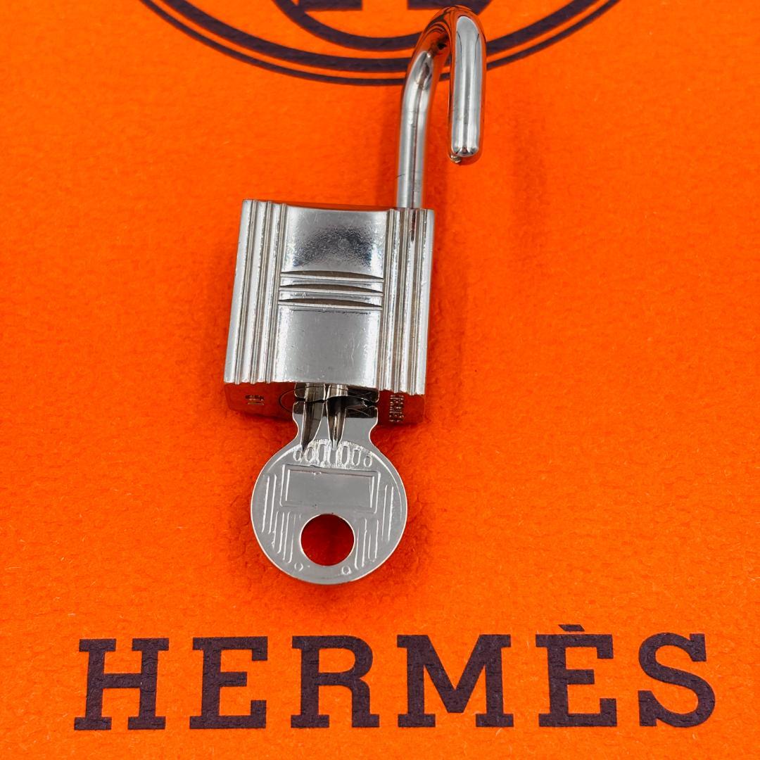 エルメス HERMES カデナ/南京錠 鍵セット No.51 シルバー 美品