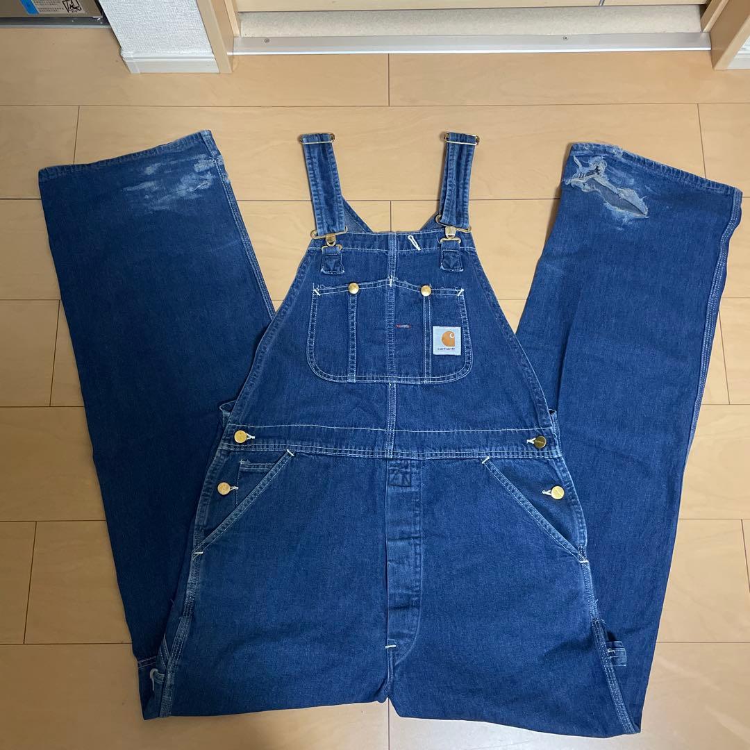 Carhartt デニムオーバーオール ヴィンテージ 作業着 つなぎ