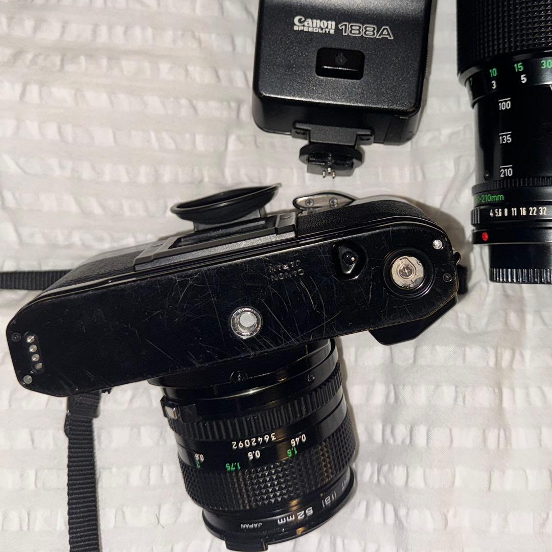 CANON AE-1 PROGRAM フラッシュ、レンズ付き