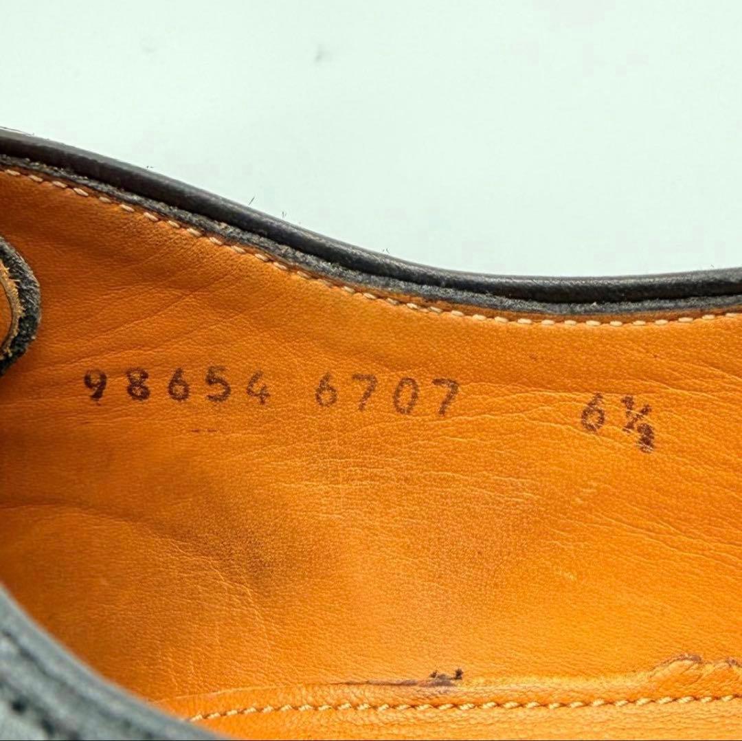 【美品】ジャランスリウァヤ ストレートチップ 25cm ブラック 内羽根 革靴