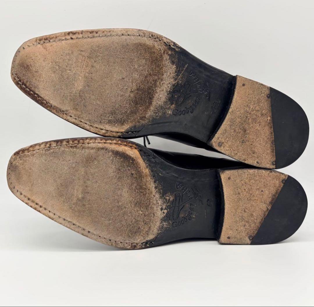 【美品】ジャランスリウァヤ ストレートチップ 25cm ブラック 内羽根 革靴