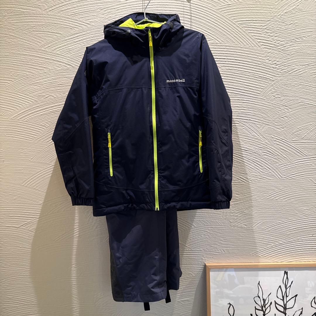 montbellパウダーステップ ジャケット+アルパインパンツセット160中古