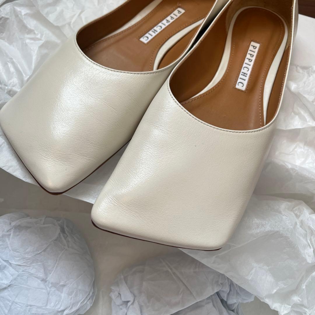 ピッピシック スクエアフラットシューズ