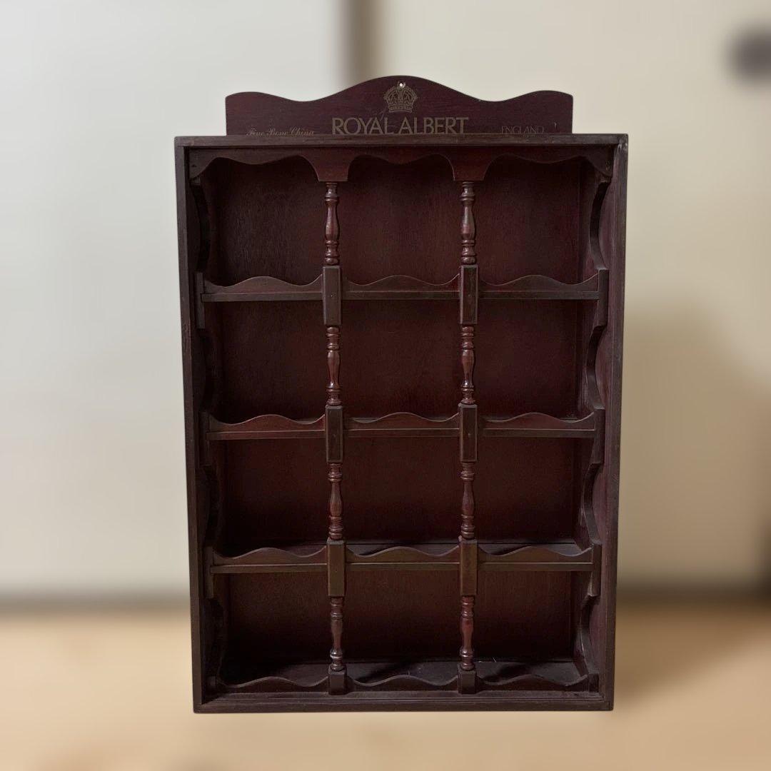   ロイヤルアルバートカップボード　木製キャビネット飾り棚