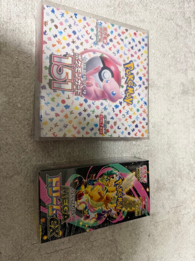 ポケモンカードBOXシュリンク付き　151、ＭＥＧＡドリームex