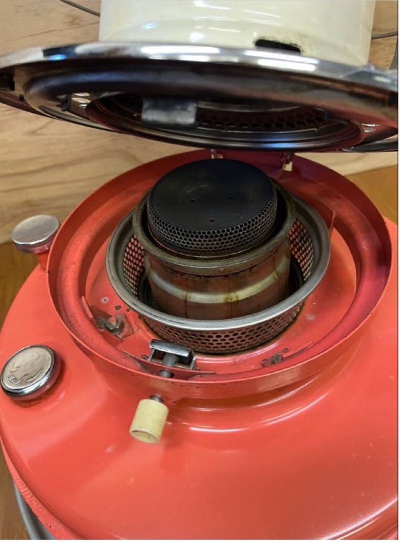 ★昭和レトロ　ビンテージストーブ　BLUEMARS チムニーガードストーブ