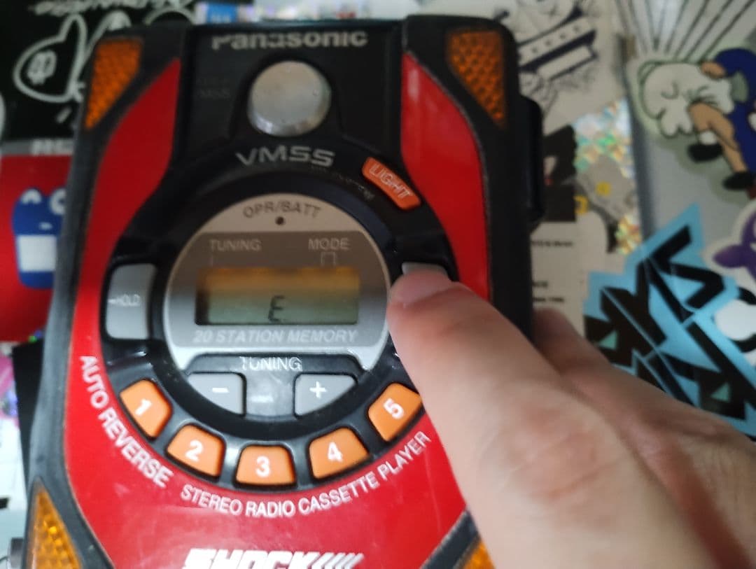 Panasonic - Shock Wave/カセットプレイヤー/赤黒モデル