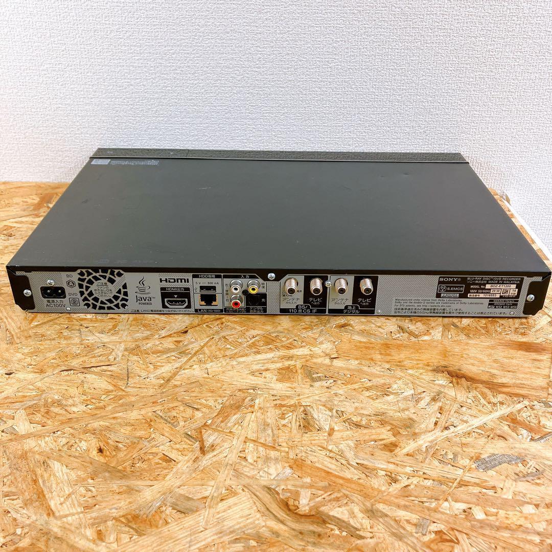 動作品 SONY BDZ-ET1200 1TB 3番組録画 BDレコーダー