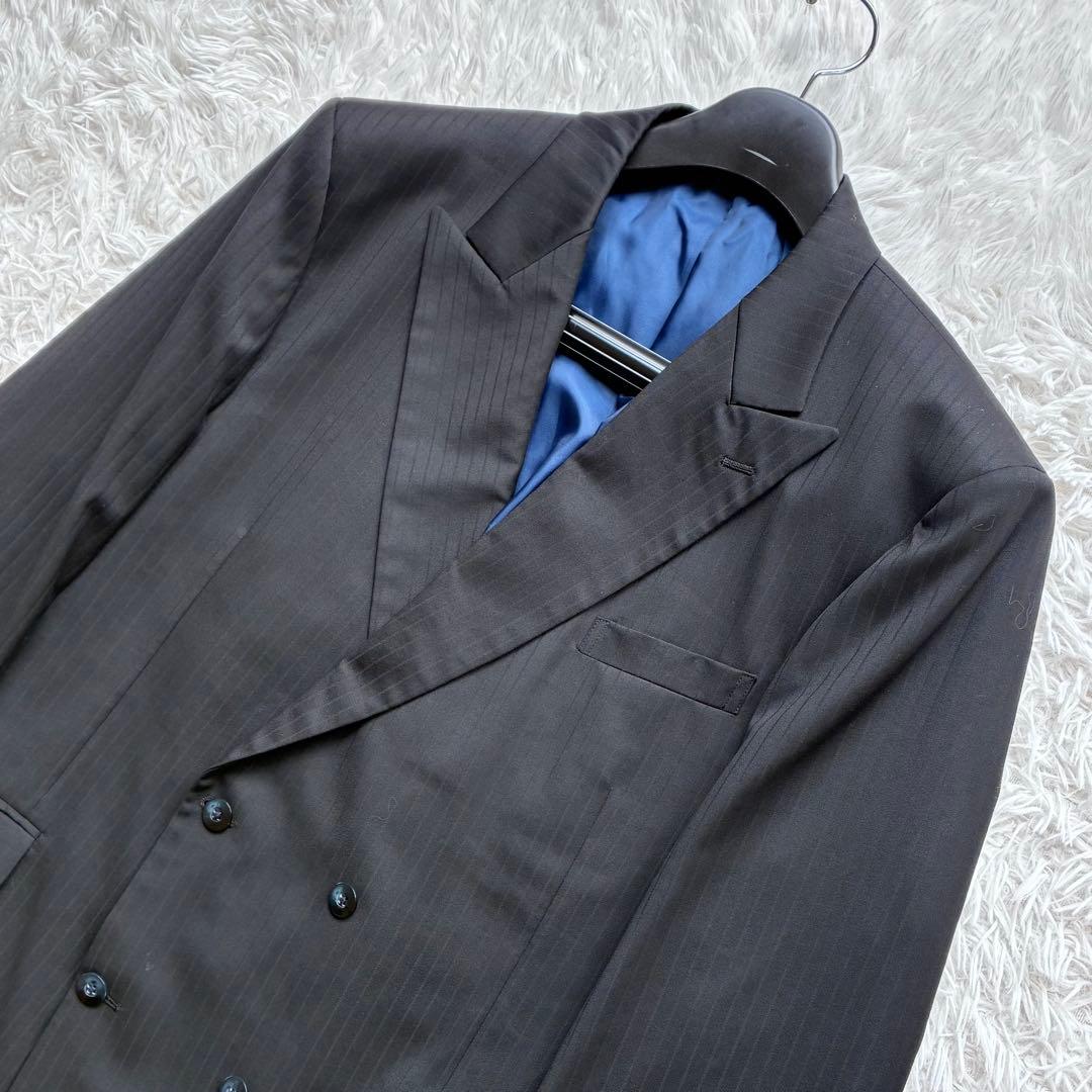 最高級　ロロピアーナ　SUPER 130'S ダブル　セットアップ　3L相当　黒