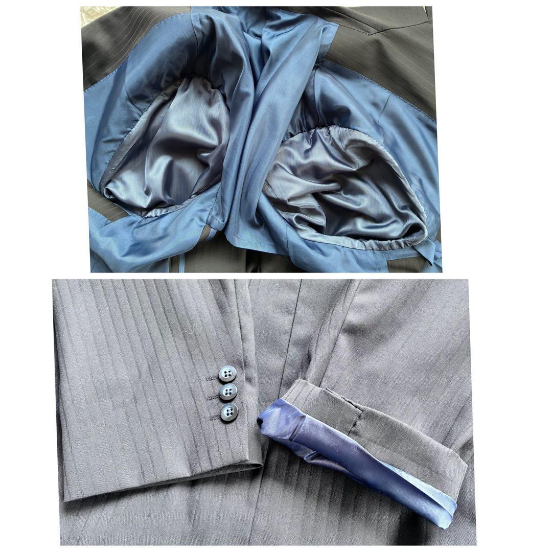 最高級　ロロピアーナ　SUPER 130'S ダブル　セットアップ　3L相当　黒