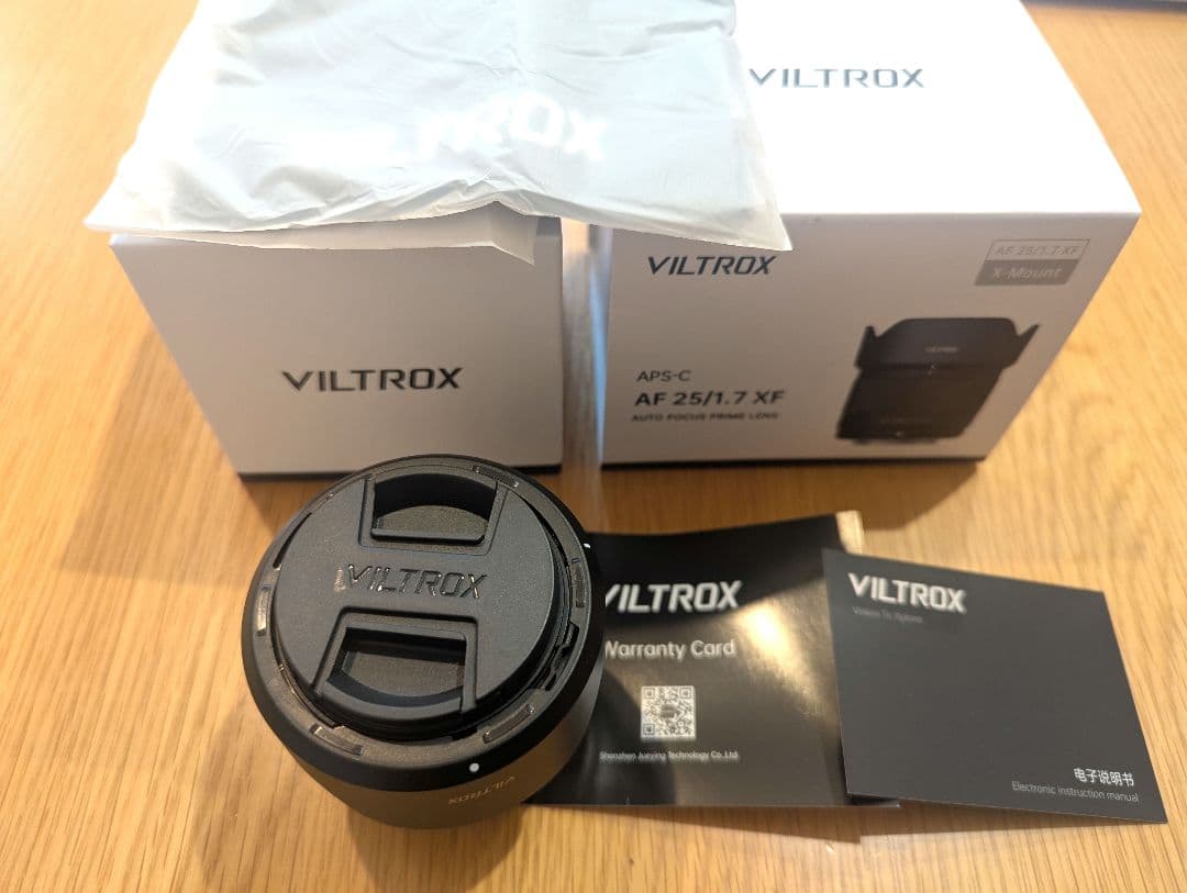 VILTROX AF25mm F1.7 XF（富士フイルムXマウント）