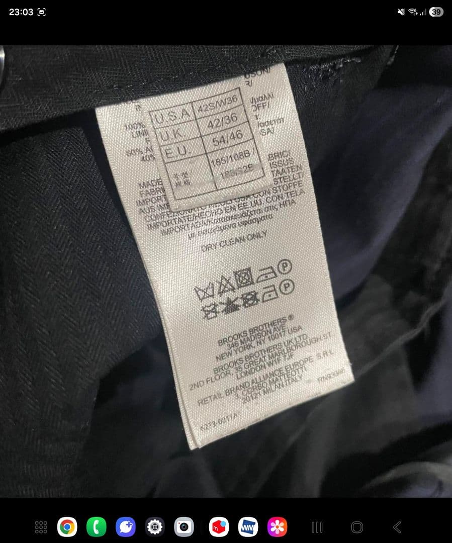 ブルックスブラザーズ　セットアップ　スーツ　サクソン　XL