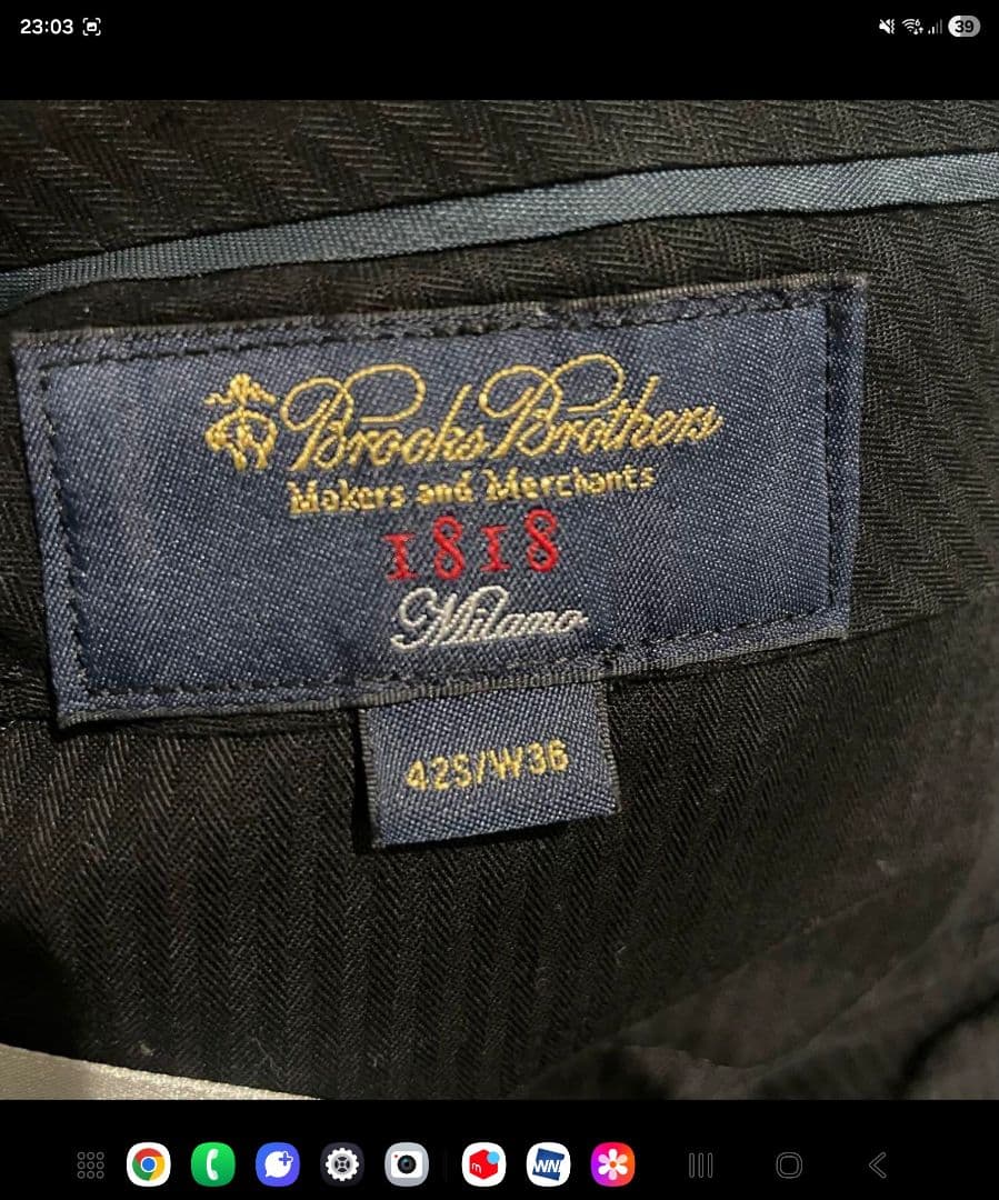 ブルックスブラザーズ　セットアップ　スーツ　サクソン　XL